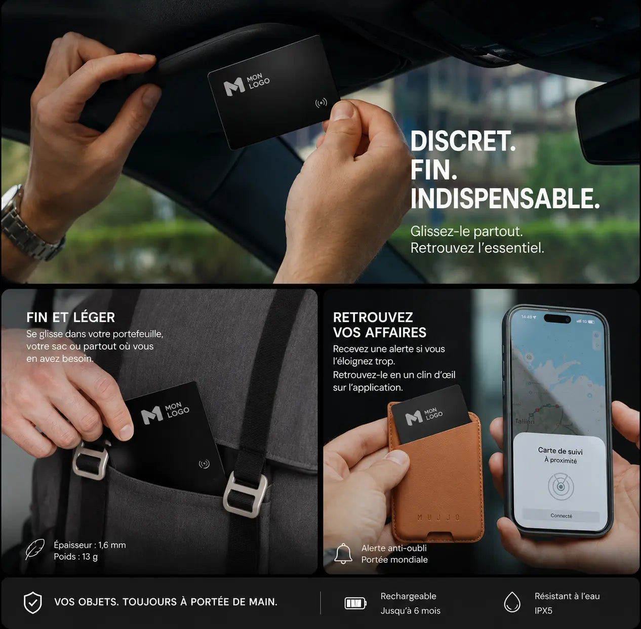 NeverLost™ | Retrouvez vos objets en quelques secondes